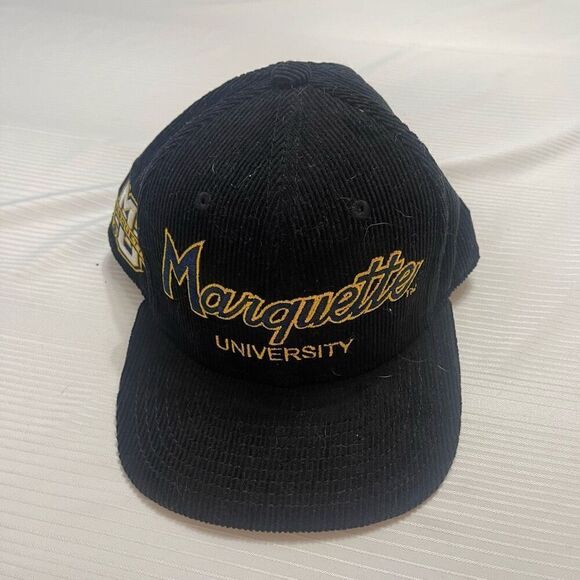Marquette University Baseball Black Corduroy Hat - Picture 1 of 7